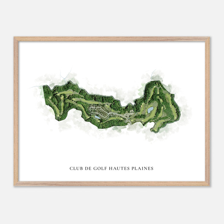 Print of Club De Golf Hautes Plaines Classic Map