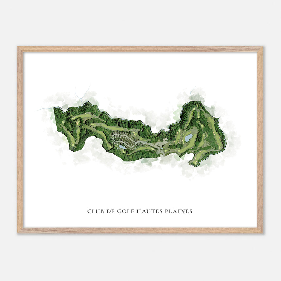 Print of Club De Golf Hautes Plaines Classic Map