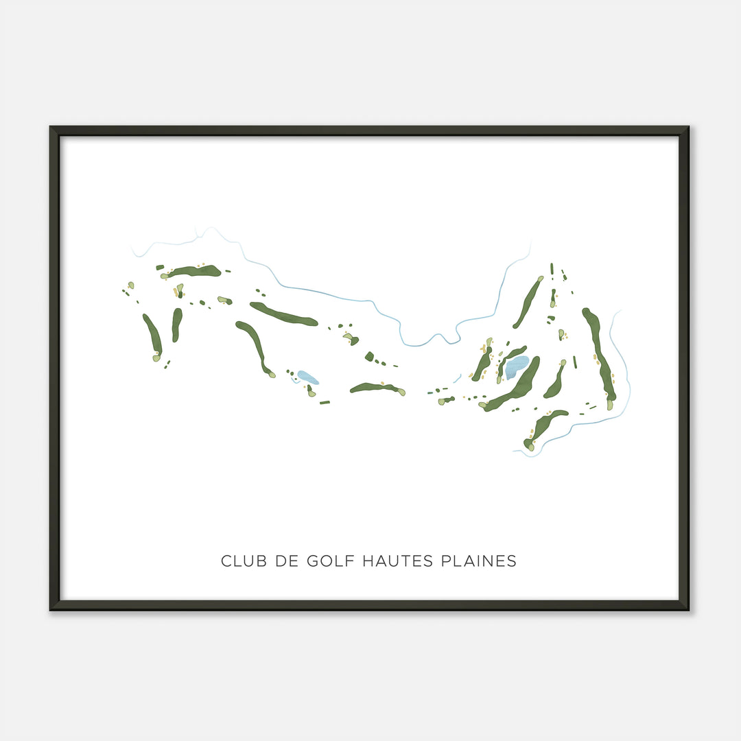 Print of Club De Golf Hautes Plaines Modern Map