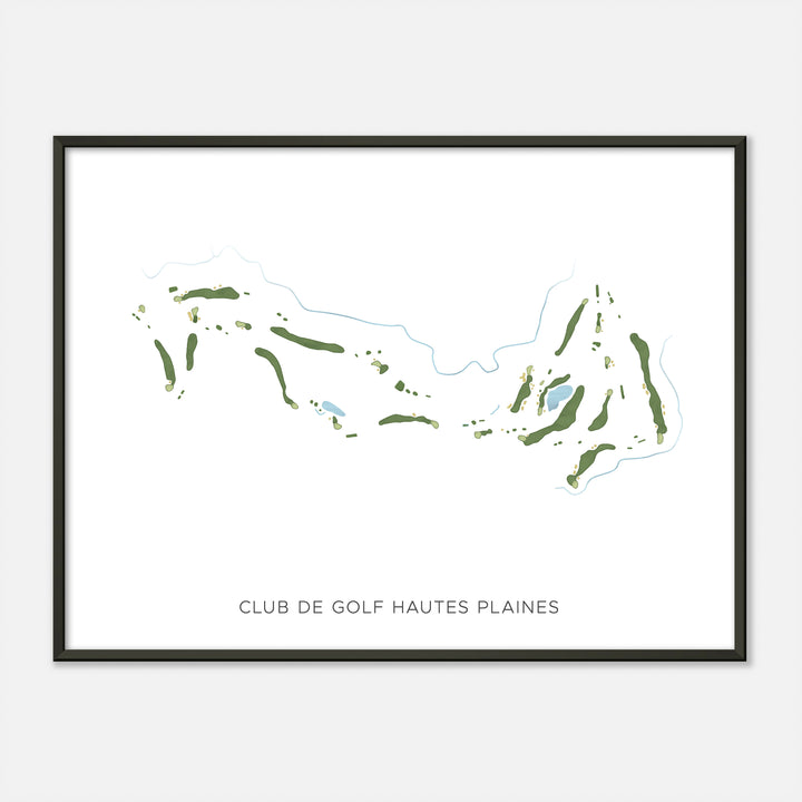 Print of Club De Golf Hautes Plaines Modern Map