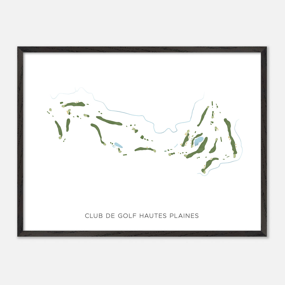 Print of Club De Golf Hautes Plaines Modern Map