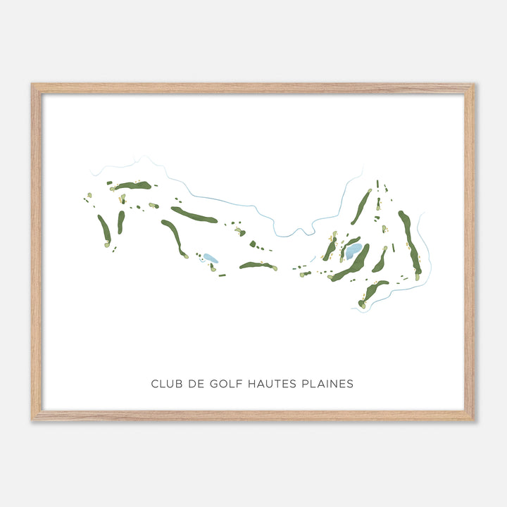 Print of Club De Golf Hautes Plaines Modern Map