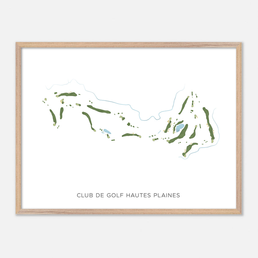 Print of Club De Golf Hautes Plaines Modern Map
