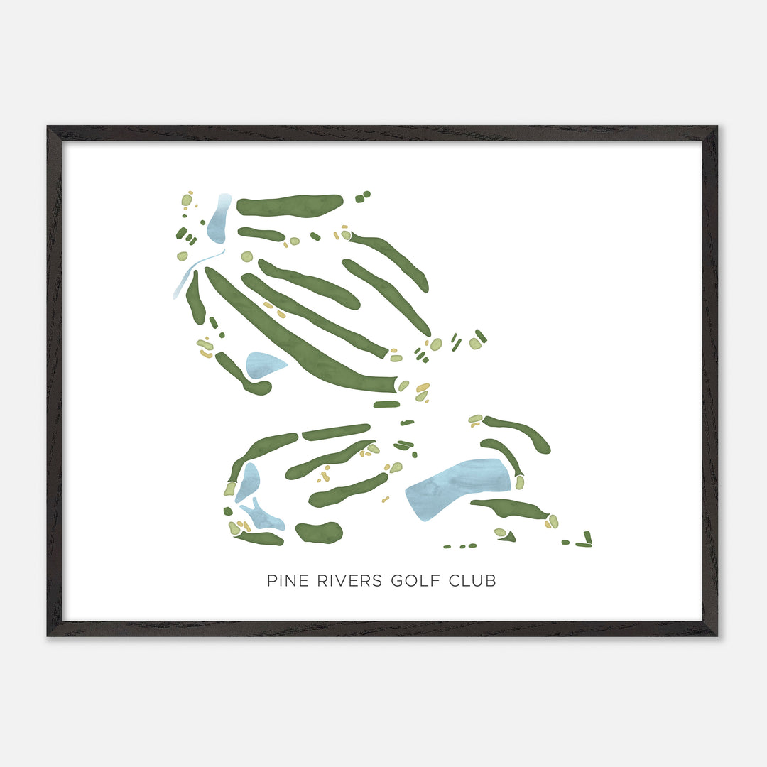Print of Pine Rivers Golf Club Modern Map