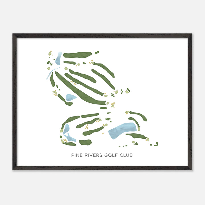 Print of Pine Rivers Golf Club Modern Map