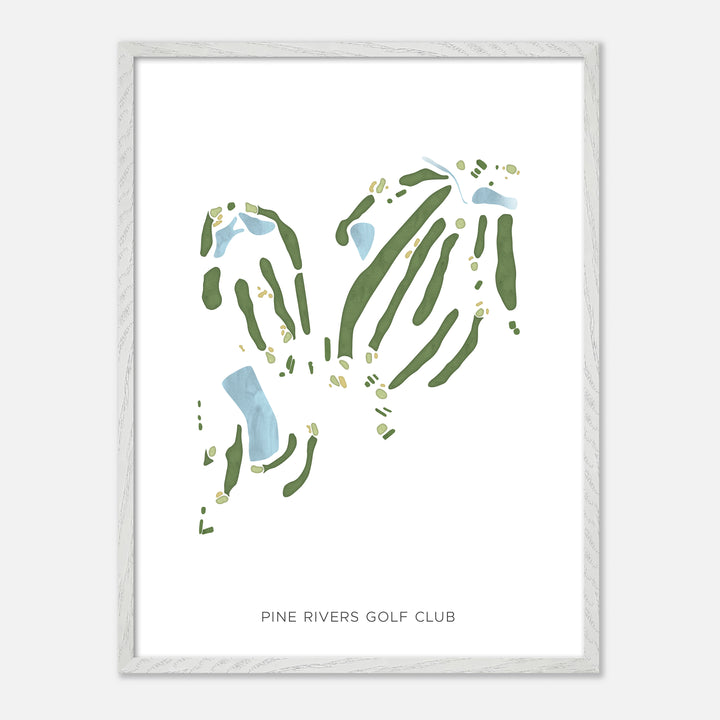 Print of Pine Rivers Golf Club Modern Map