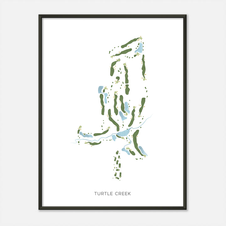 Print of Turtle Creek Modern Map
