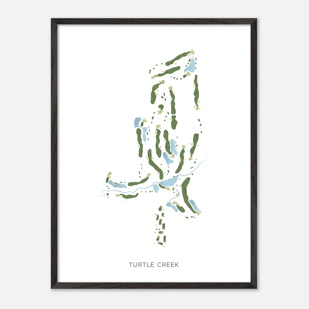Print of Turtle Creek Modern Map