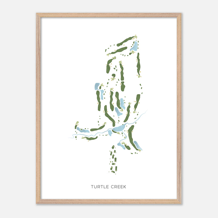 Print of Turtle Creek Modern Map