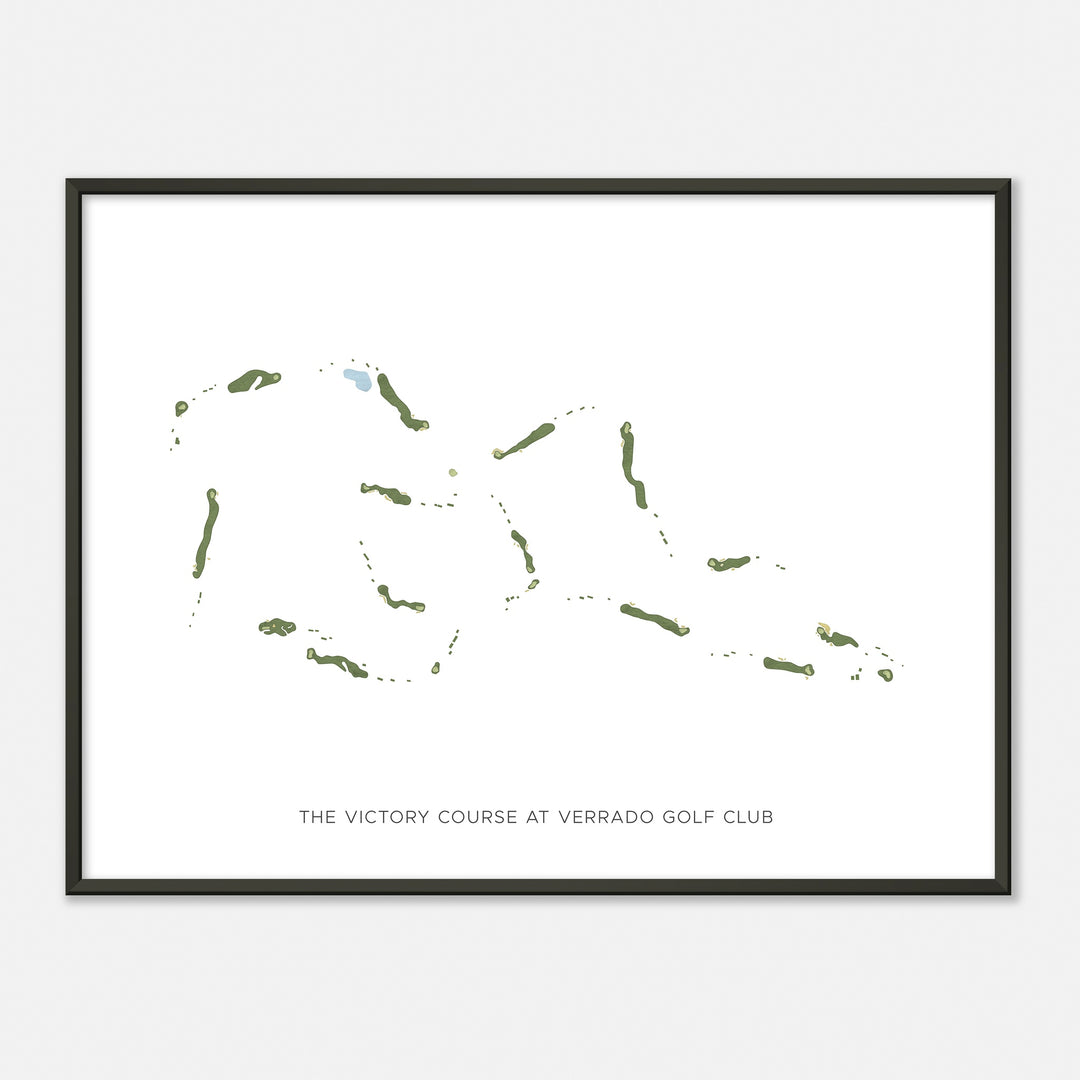 Print of The Victory Course At Verrado Golf Club Modern Map