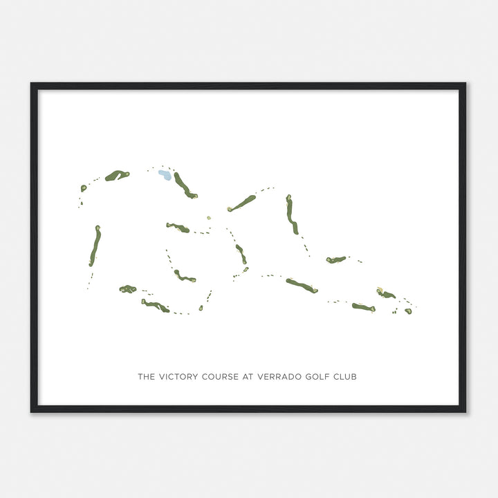 Print of The Victory Course At Verrado Golf Club Modern Map