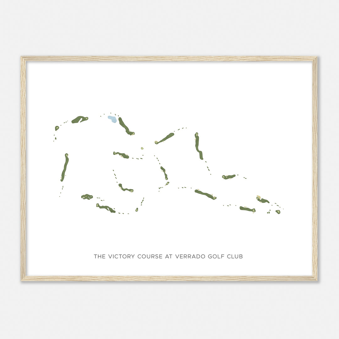 Print of The Victory Course At Verrado Golf Club Modern Map