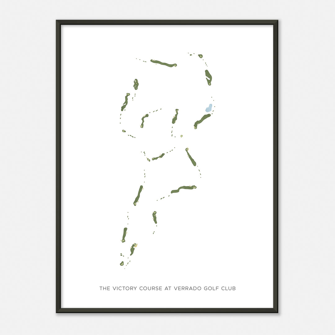 Print of The Victory Course At Verrado Golf Club Modern Map