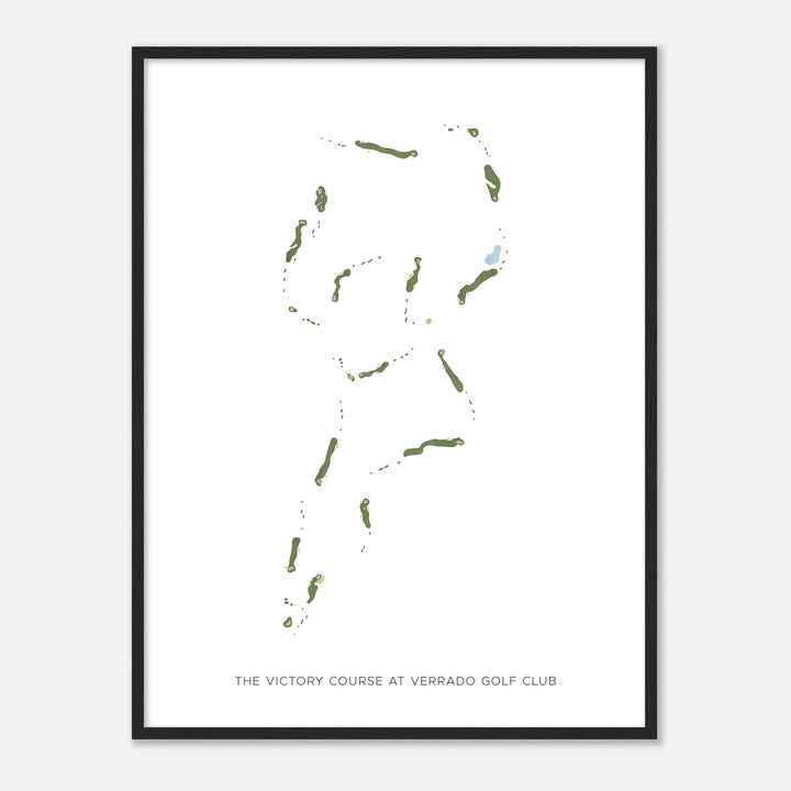 Print of The Victory Course At Verrado Golf Club Modern Map