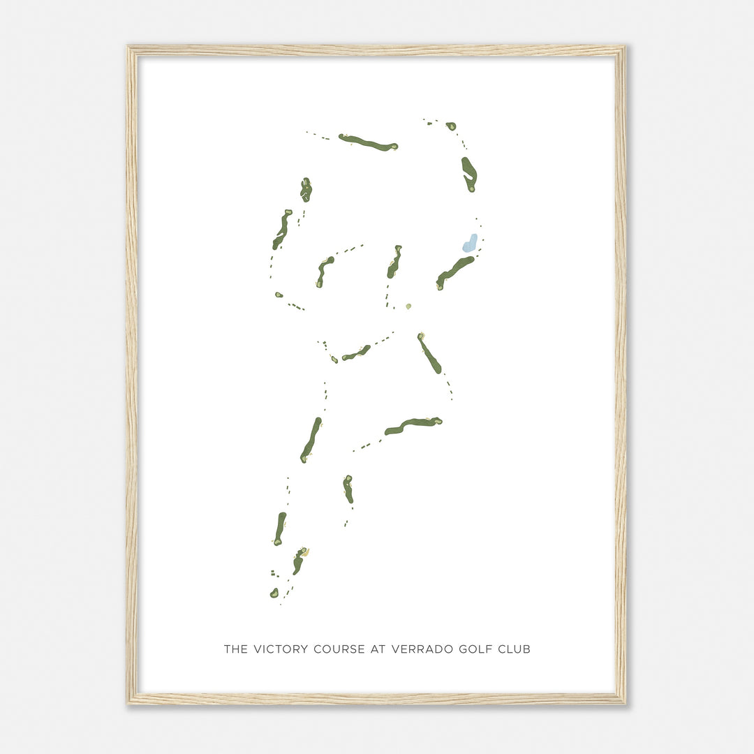 Print of The Victory Course At Verrado Golf Club Modern Map