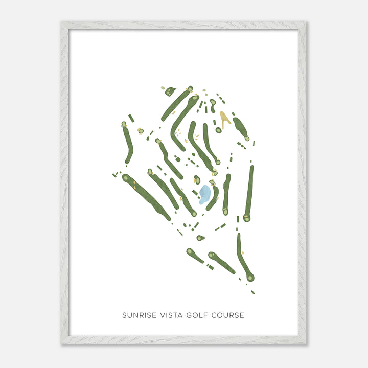 Print of Sunrise Vista Golf Course Modern Map