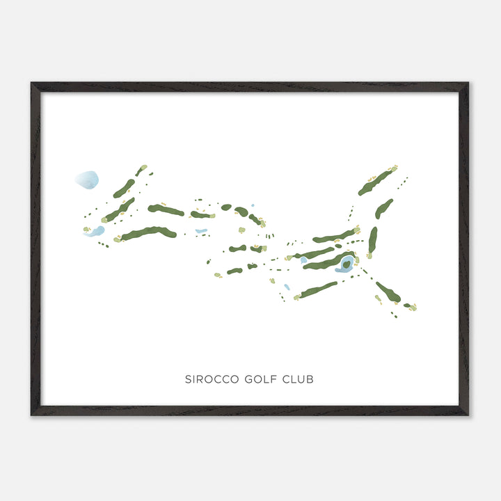 Print of Sirocco Golf Club Modern Map