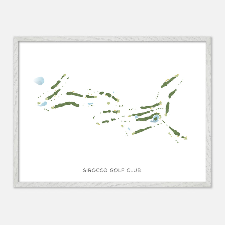 Print of Sirocco Golf Club Modern Map