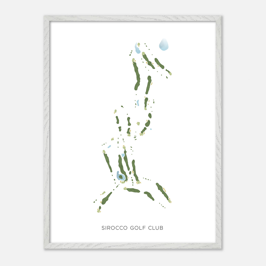 Print of Sirocco Golf Club Modern Map