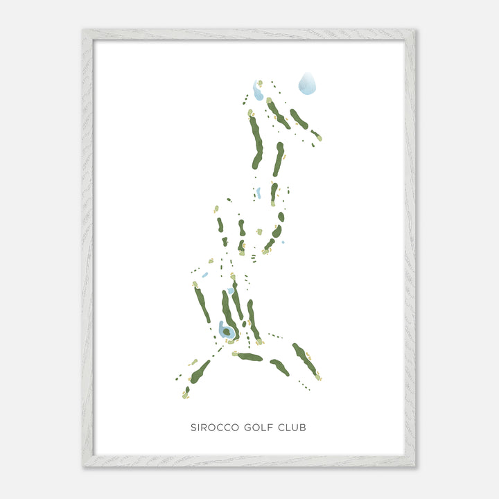 Print of Sirocco Golf Club Modern Map