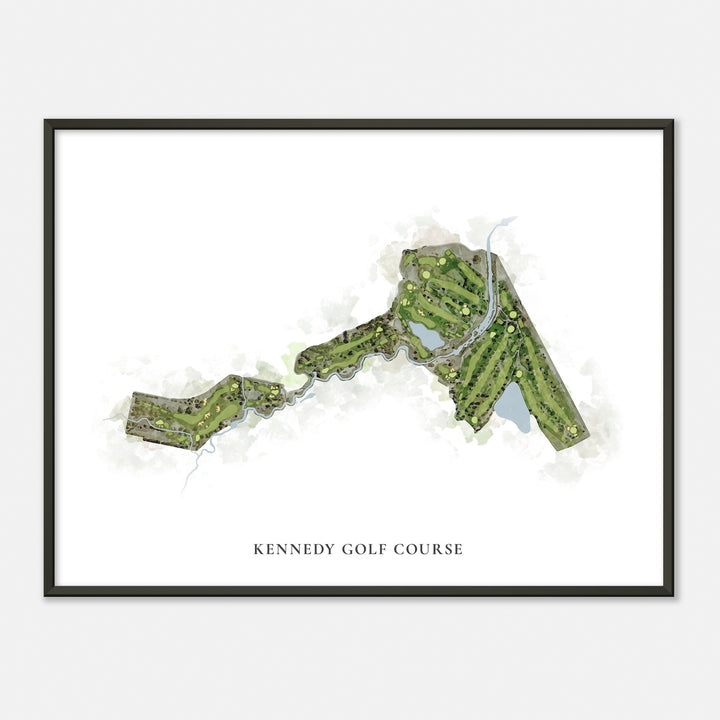 Print of Kennedy Golf Course Classic Map