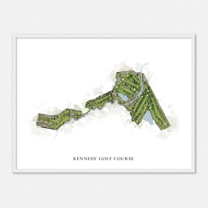 Print of Kennedy Golf Course Classic Map