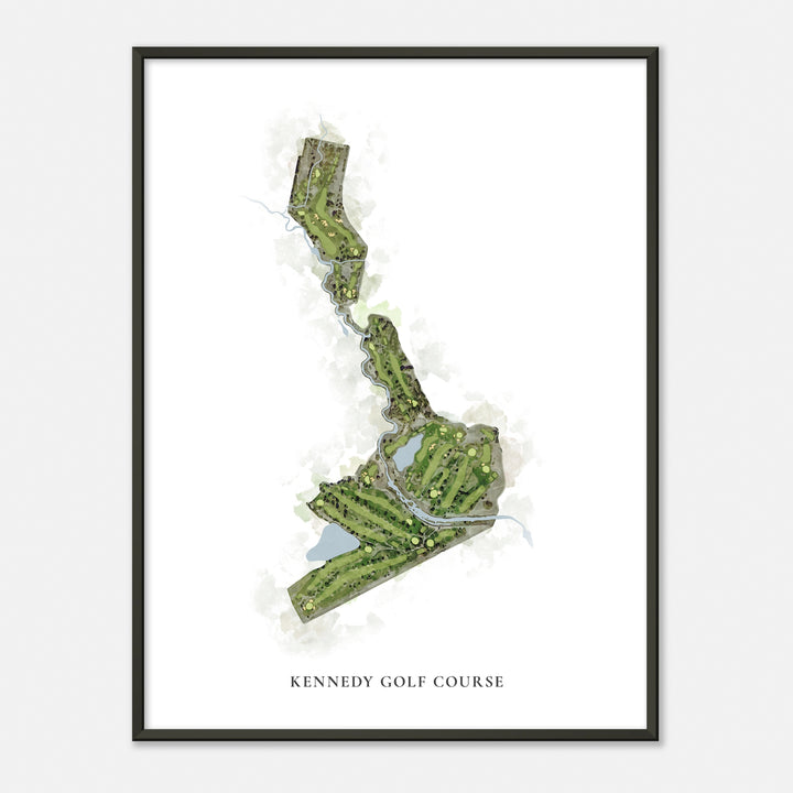 Print of Kennedy Golf Course Classic Map