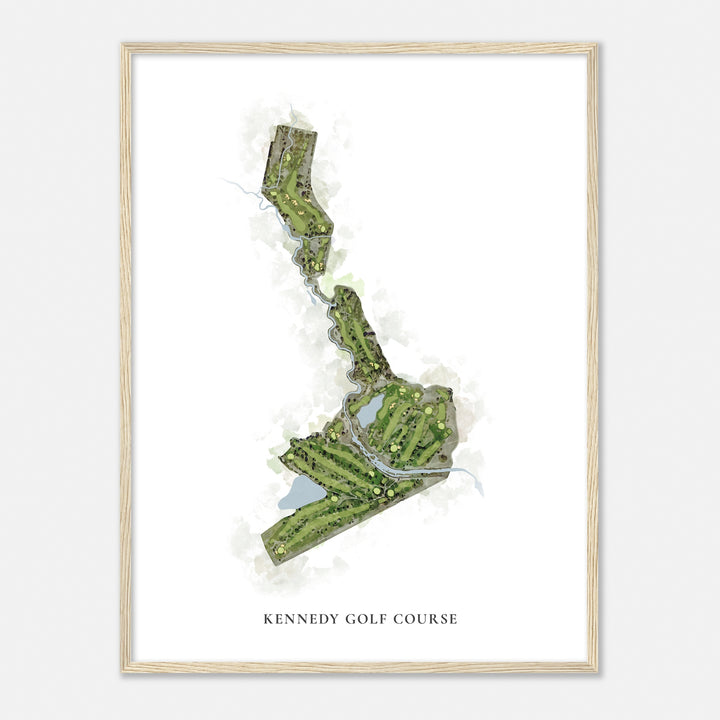 Print of Kennedy Golf Course Classic Map