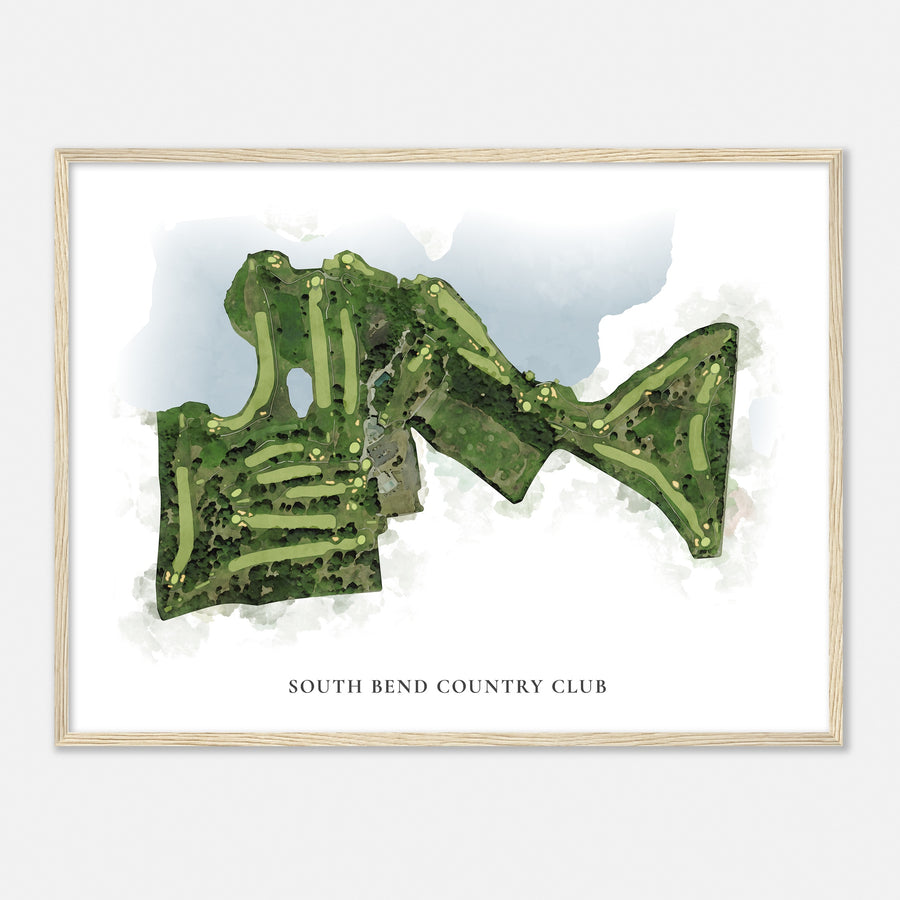 Print of South Bend Country Club Classic Map