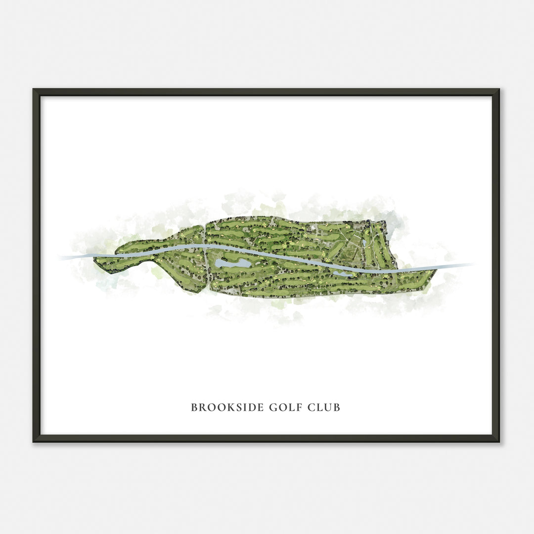 Print of Brookside Golf Club Classic Map