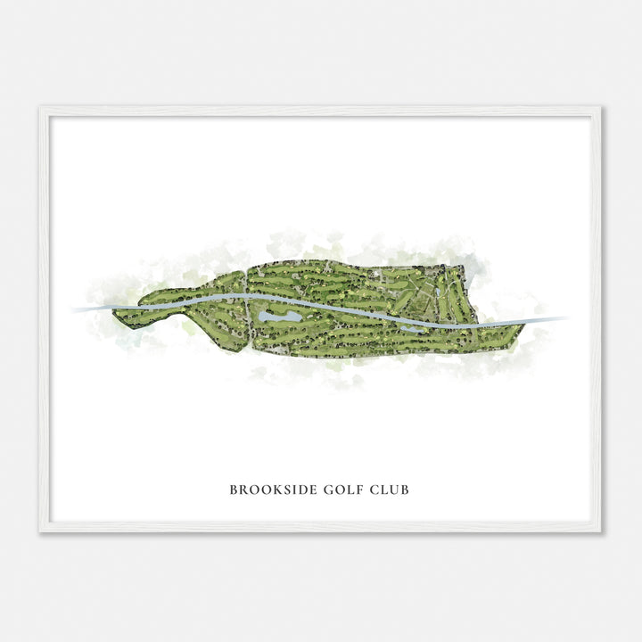 Print of Brookside Golf Club Classic Map