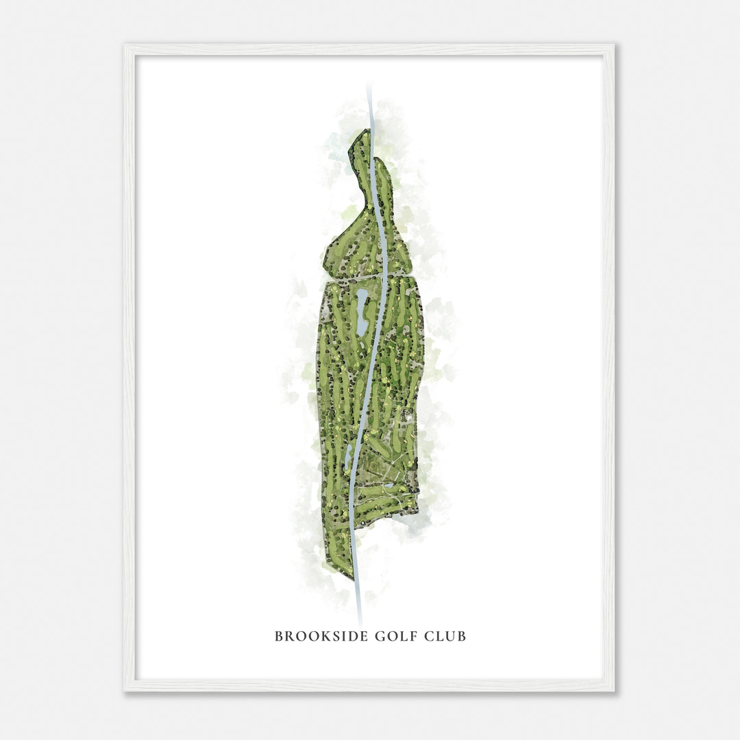 Print of Brookside Golf Club Classic Map