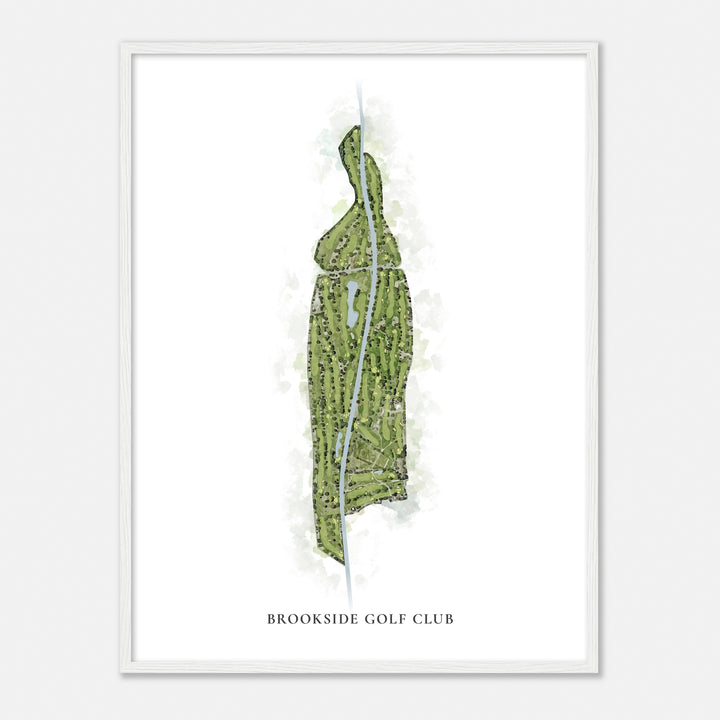 Print of Brookside Golf Club Classic Map
