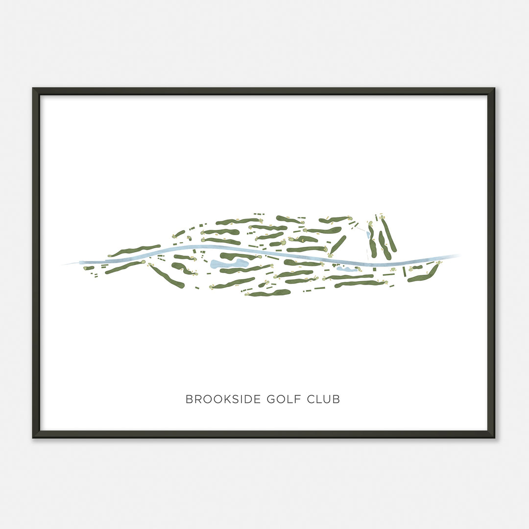 Print of Brookside Golf Club Modern Map
