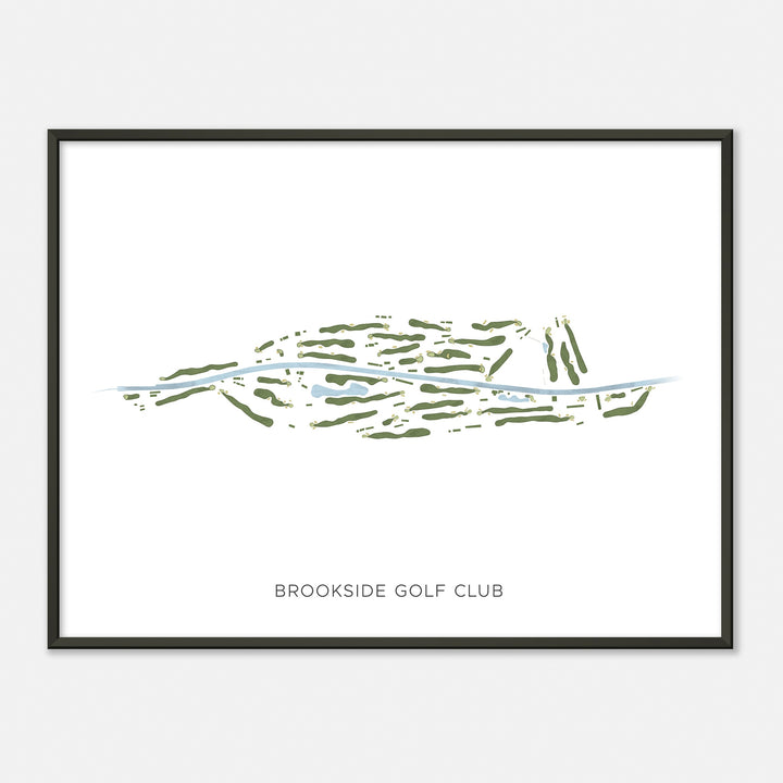 Print of Brookside Golf Club Modern Map