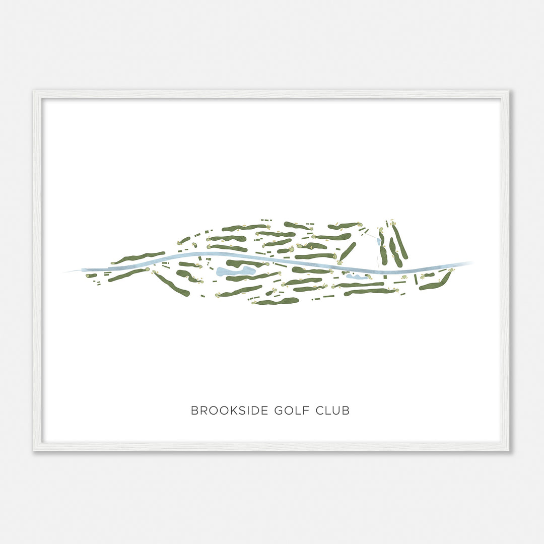 Print of Brookside Golf Club Modern Map