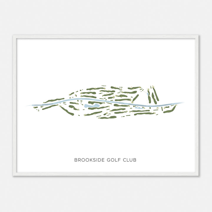 Print of Brookside Golf Club Modern Map