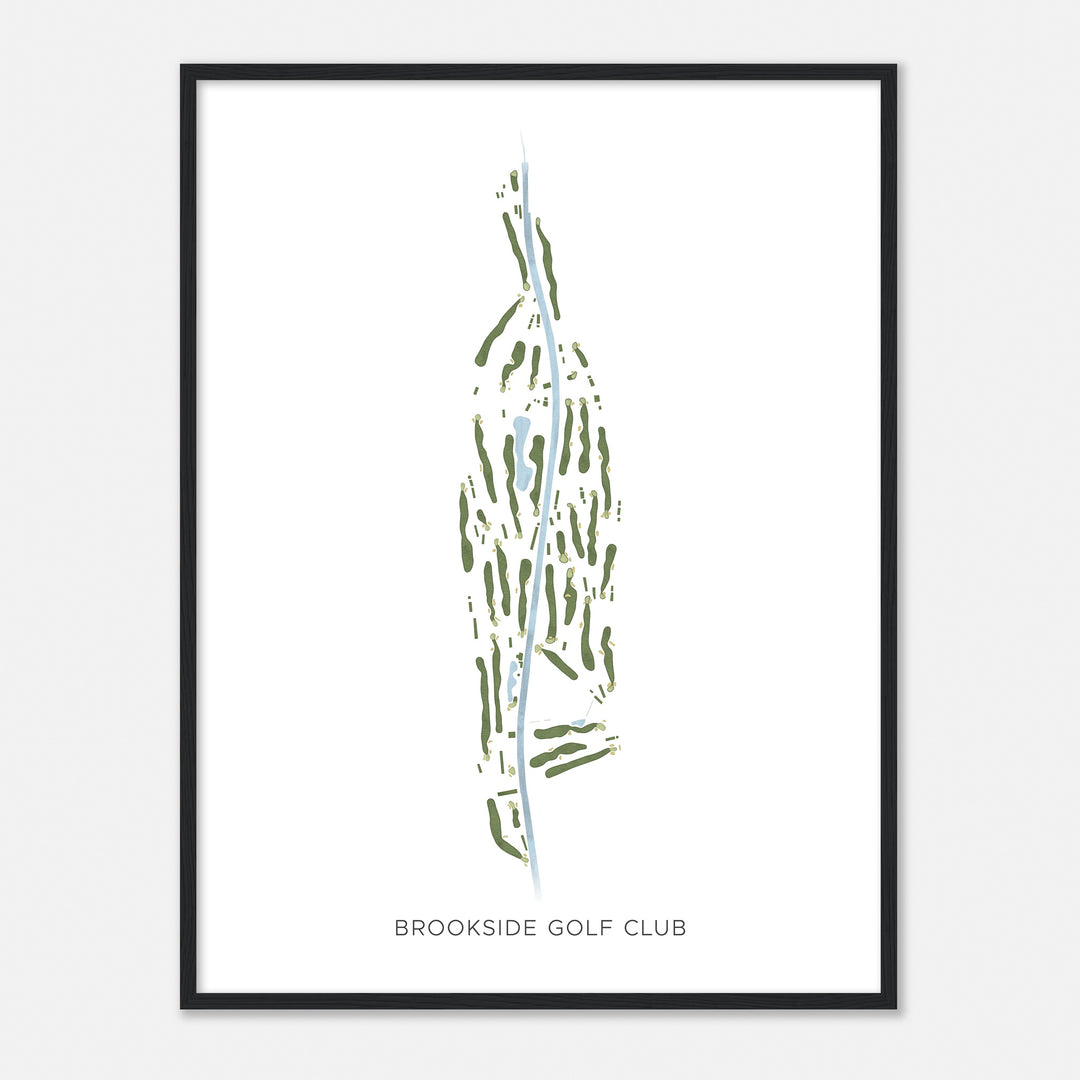 Print of Brookside Golf Club Modern Map