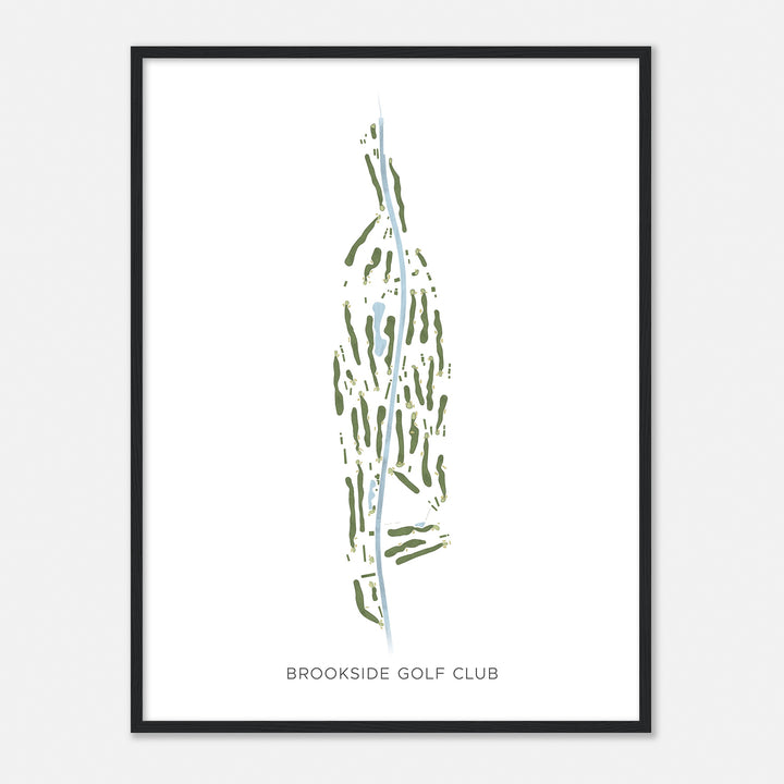 Print of Brookside Golf Club Modern Map