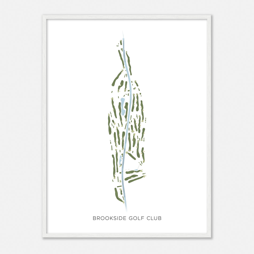 Print of Brookside Golf Club Modern Map