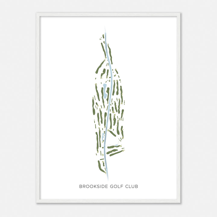 Print of Brookside Golf Club Modern Map