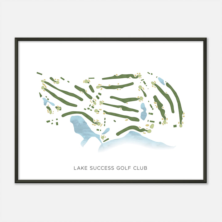 Print of Lake Success Golf Club Modern Map