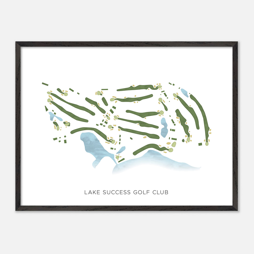 Print of Lake Success Golf Club Modern Map