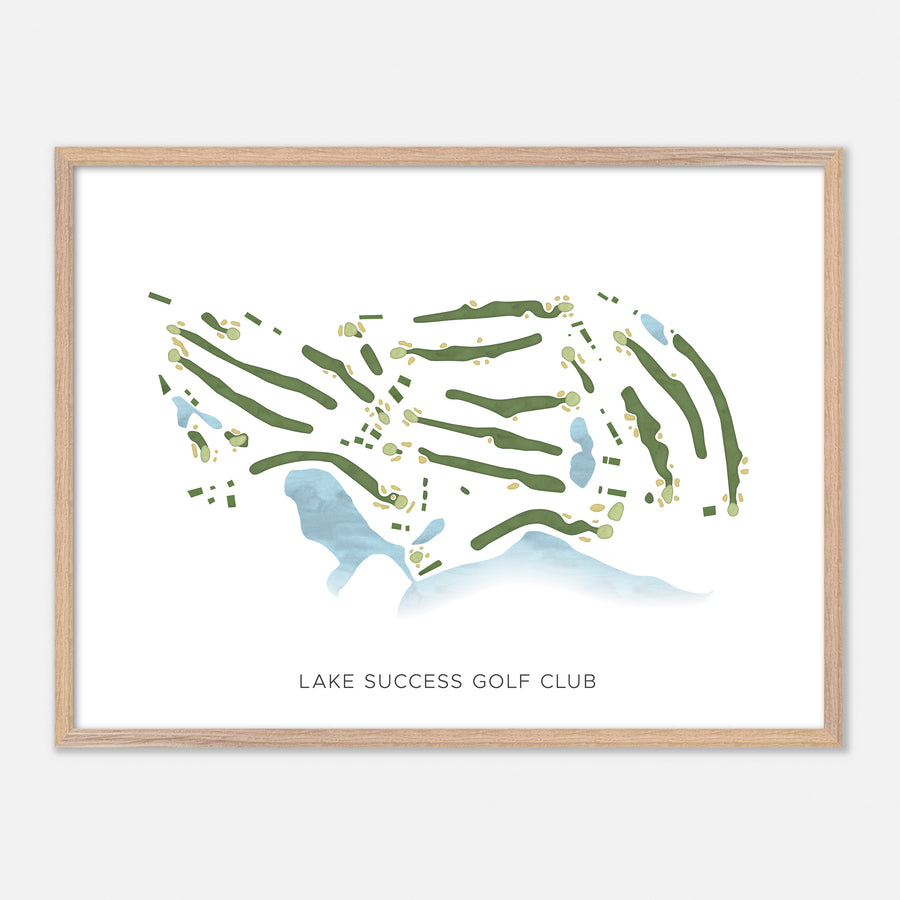 Print of Lake Success Golf Club Modern Map