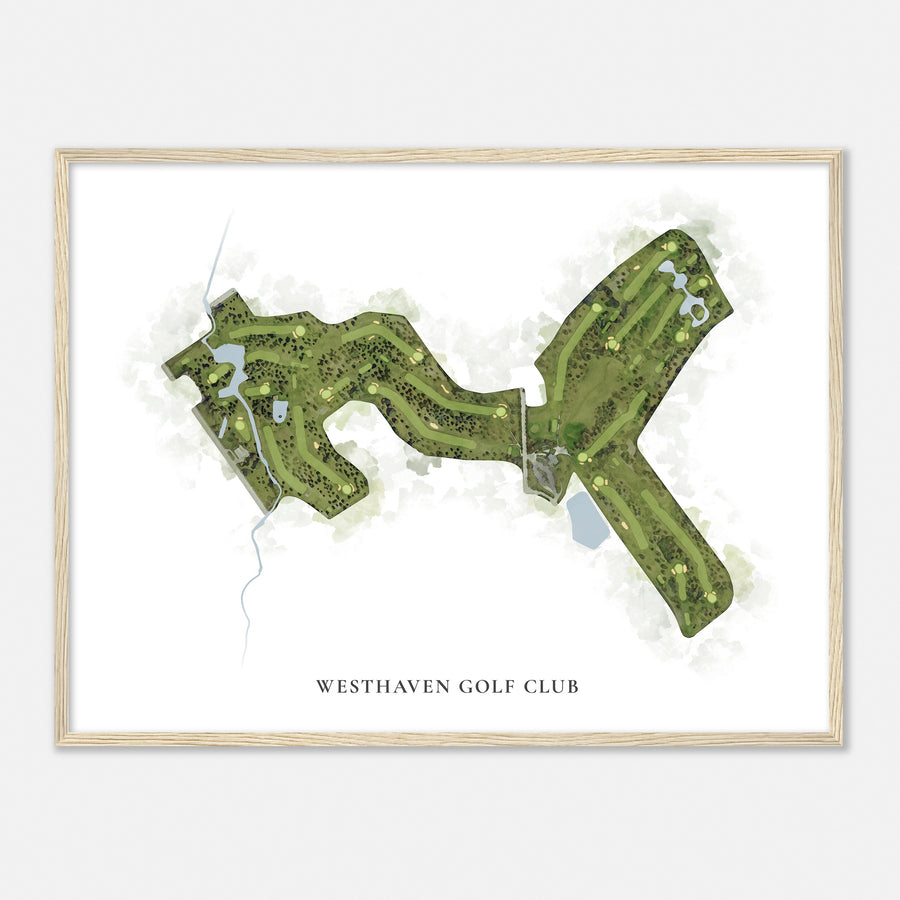 Print of Westhaven Golf Club Classic Map