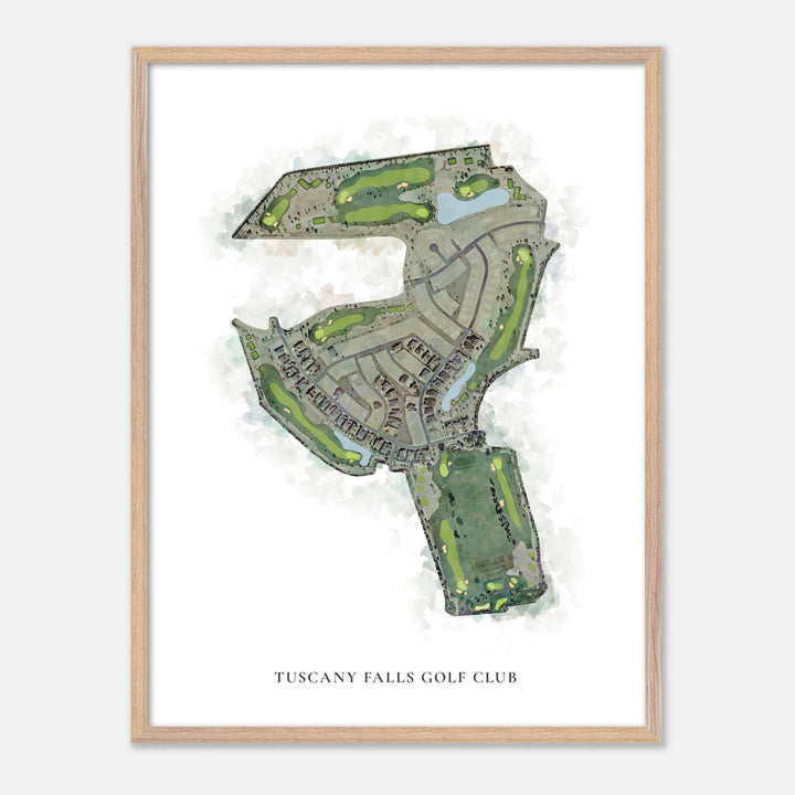 Print of Tuscany Falls Golf Club Classic Map