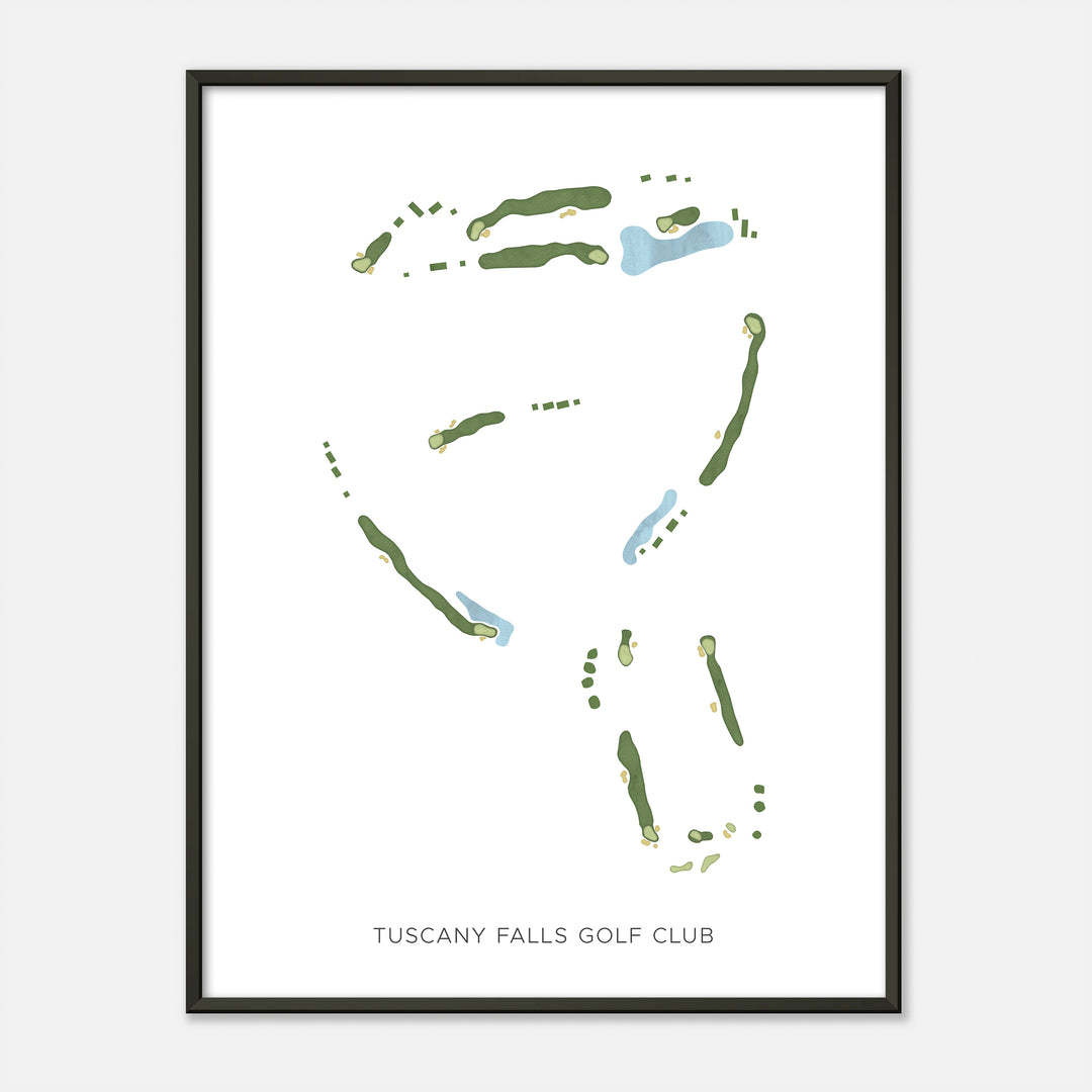 Print of Tuscany Falls Golf Club Modern Map