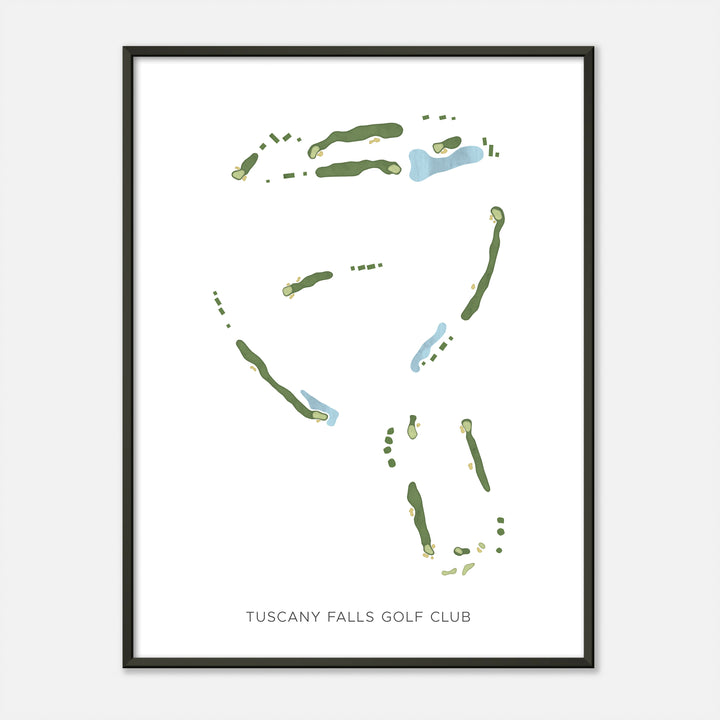 Print of Tuscany Falls Golf Club Modern Map
