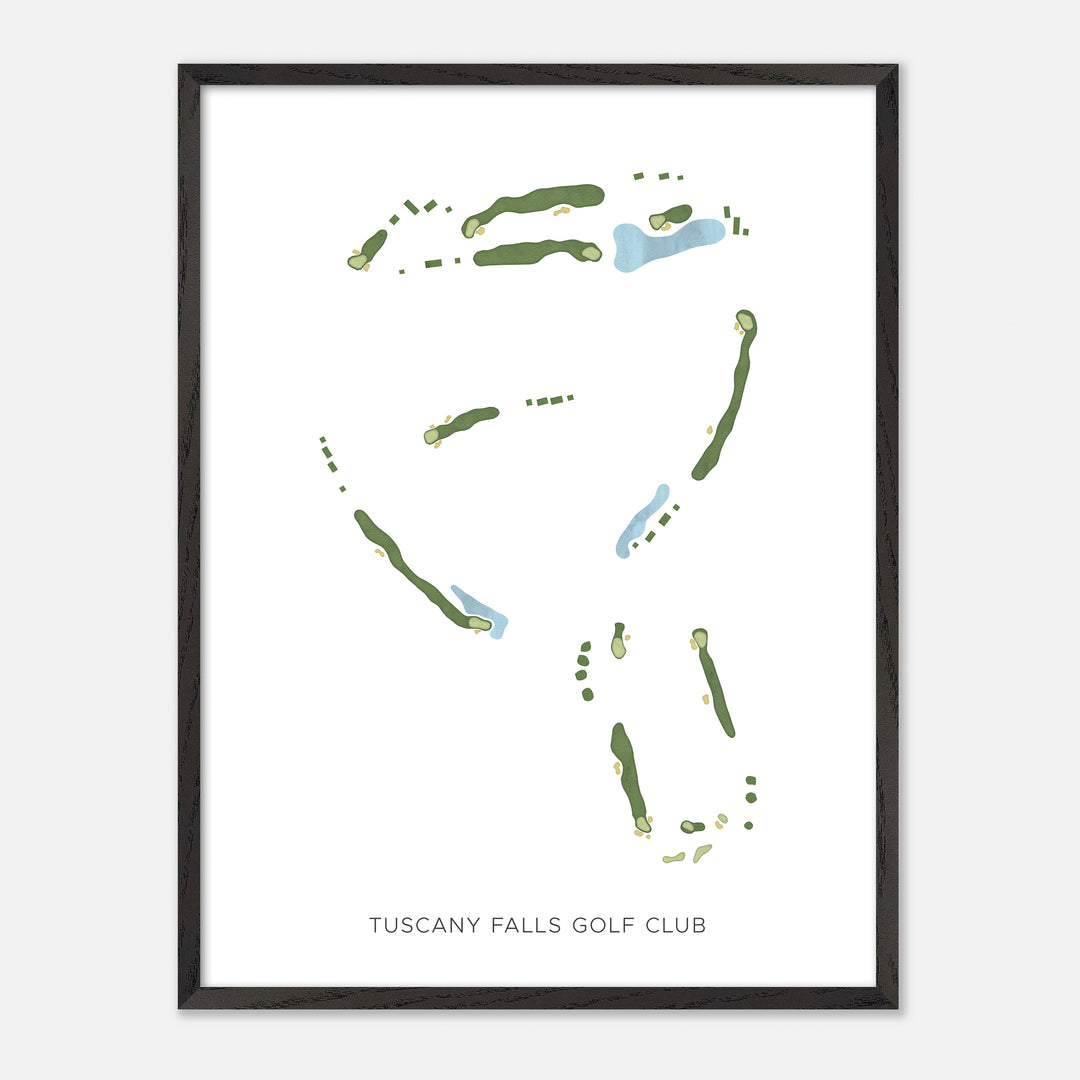 Print of Tuscany Falls Golf Club Modern Map