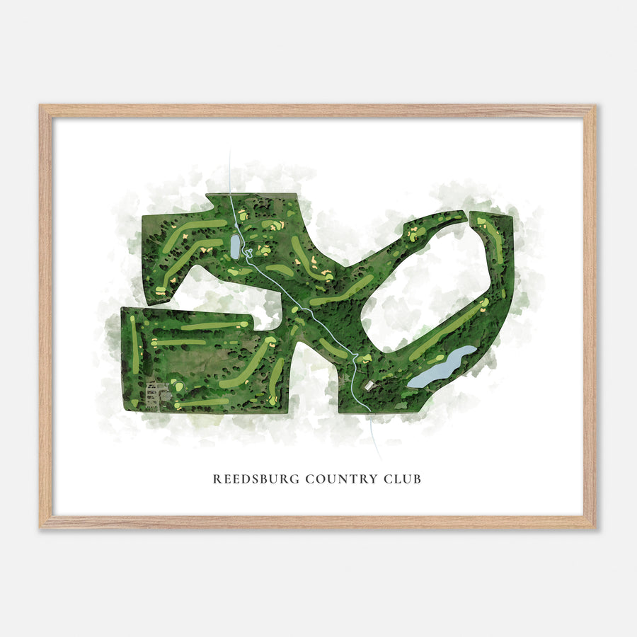 Print of Reedsburg Country Club Classic Map